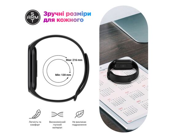 Ремешок для фитнес браслета Armorstandart для Xiaomi Smart Band 10/9/8 Orange (ARM86911), изображение 4