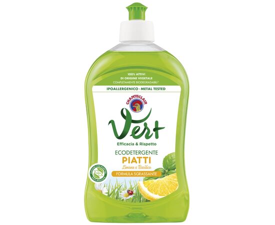 Засіб для ручного миття посуду ChanteClair Vert Лимон та базилік 500 мл (8015194510411)