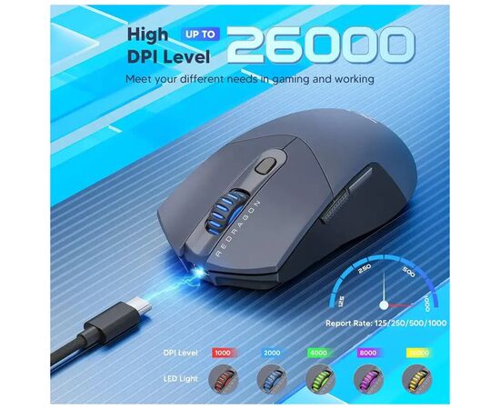 Мишка Redragon M917GB ST4R Pro Wireless/Bluetooth Black (72209), зображення 7