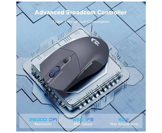 Мишка Redragon M917GB ST4R Pro Wireless/Bluetooth Black (72209), зображення 8