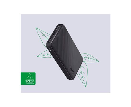 Батарея універсальна Trust 15000mAh Primo ECO, 2хUSB-A/USB-C, 15W, black (24677_TRUST), зображення 2