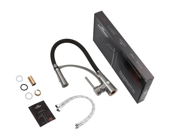 Смеситель Kroner Ersel-GRP03393BLK (CV033800), изображение 8