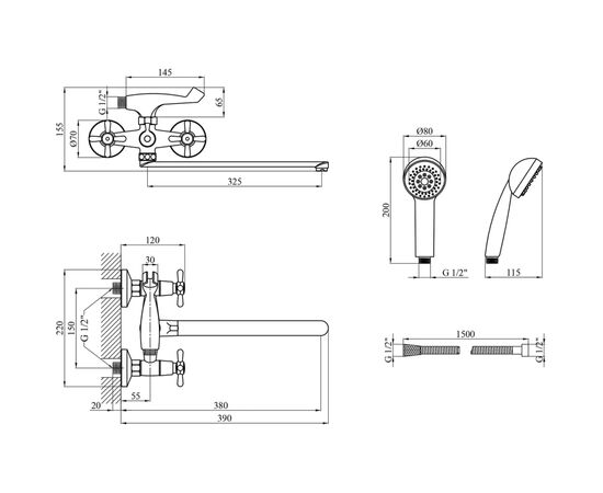 Смеситель Kroner Royce-C070 (CV029047), изображение 8