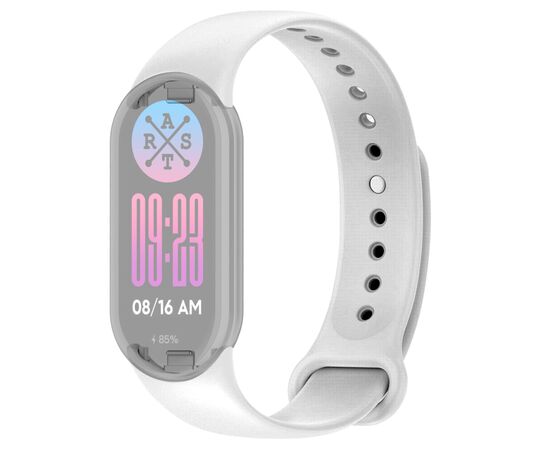 Ремінець до фітнес браслета Armorstandart для Xiaomi Smart Band 10/9/8 White (ARM86916)