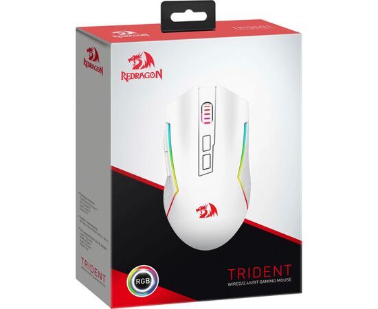 Мишка Redragon Trident Wireless White (71864), зображення 11