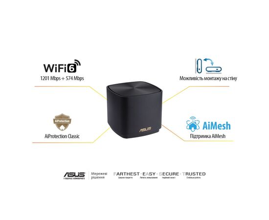 Точка доступа Wi-Fi ASUS ZenWiFi XD4 PLUS 3pcs (90IG07M0-MO3C50), изображение 9