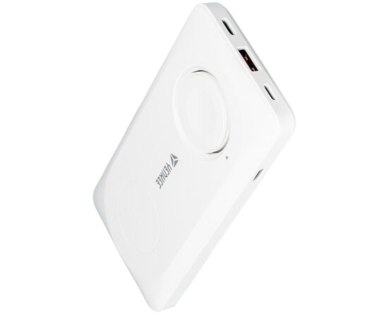 Батарея універсальна YENKEE 10000mAh, PD, 22,5W, 3in1, Qi Wireless, white (YPB 510 / 37000006), зображення 4