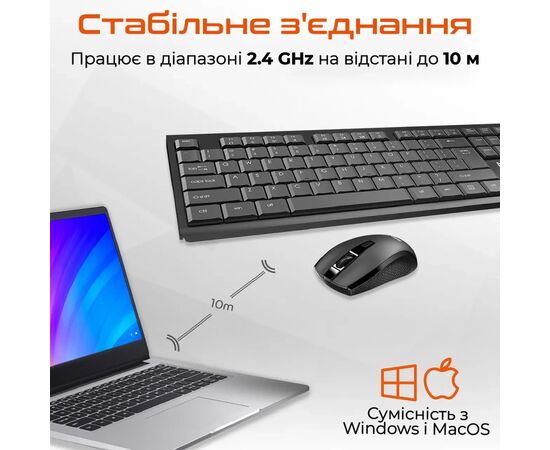 Комплект Meetion C4120 Little Wireless UA Black (MT-C4120LITTLE-A-RUA), зображення 7