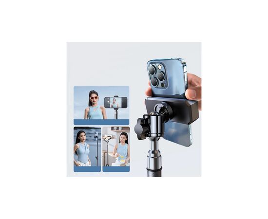 Штатив RTAKO RLD-001 1.7M Matte Carbon Steel Tripod Black (6975068278620), изображение 7