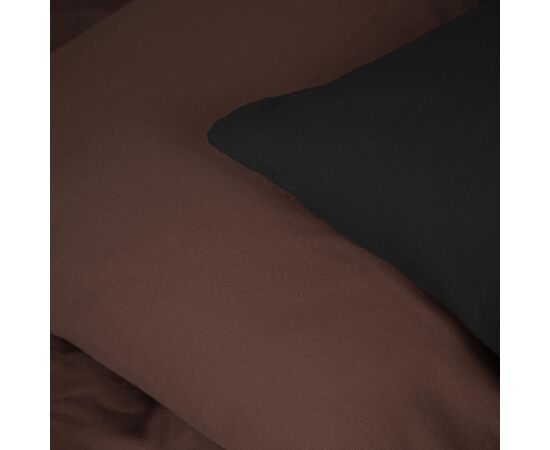Постельное белье MirSon 002-003 Black/Brown Фланель 2x143x210 Семейный (2200009657535), изображение 4