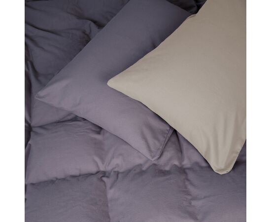 Постільна білизна MirSon 004-001 Cappuchino/Ash grey Фланель 2 x 160 x 220 Сімейний Євро (2200009658501)