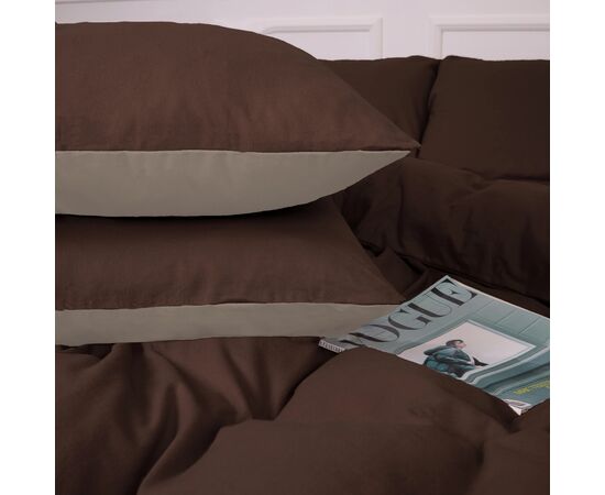 Постільна білизна MirSon 004-003 Cappuchino/Brown Фланель 2x143x210 Сімейний (2200009658013), зображення 6