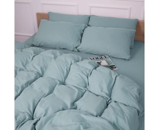Постільна білизна MirSon 006 Menthol Фланель 2x143x210 Сімейний (2200009650215), зображення 4