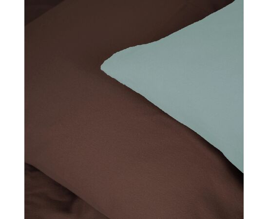 Постільна білизна MirSon 006-003 Menthol/Brown Фланель 2 x 160 x 220 Сімейний Євро (2200009661402), зображення 4
