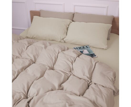 Постільна білизна MirSon 007-004 Milk/Cappuchino Фланель 2 x 160 x 220 Сімейний Євро (2200009659461), зображення 3