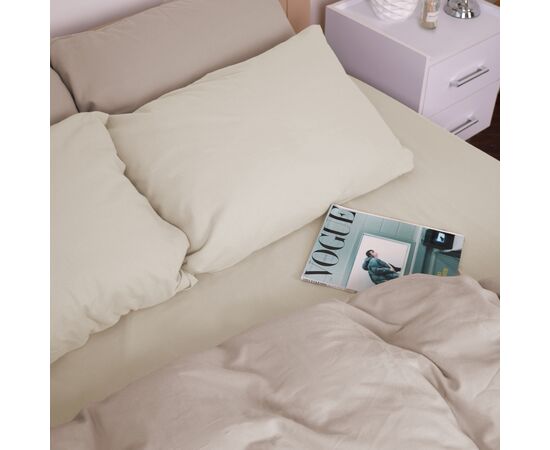 Постільна білизна MirSon 007-004 Milk/Cappuchino Фланель 2 x 160 x 220 Сімейний Євро (2200009659461), зображення 4