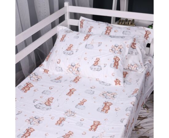 Постельное белье MirSon 010 Teddy ballons Фланель 2 x 160 x 220 Семейный Евро (2200009654145), изображение 7