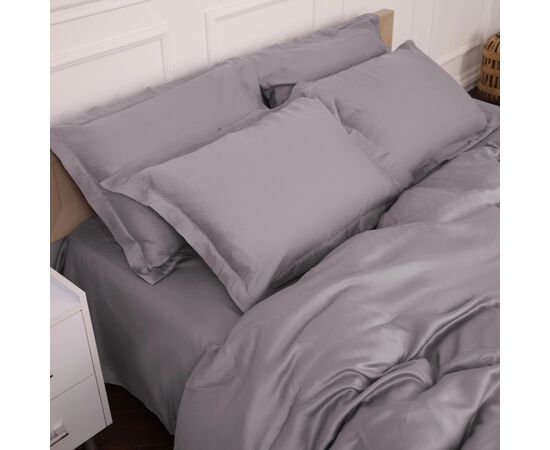 Постільна білизна MirSon Tencel №06 Gray 2x143x210 Сімейний (2200009370526), зображення 6