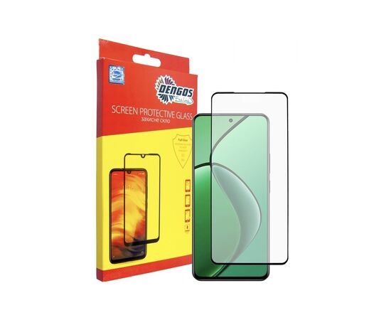 Стекло защитное Dengos Full Glue Realme 12 4G Black (TGFG-415)