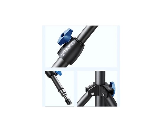Штатив RTAKO ZJ-ZB01 55CM Matte Finish Carbon Steel Tripod Black (6930539528246), изображение 3