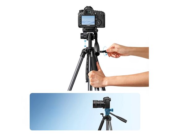 Штатив Ugreen LP661 Professional Tripod for Phone & Camera (15187), зображення 12