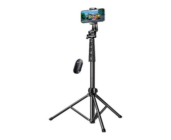 Штатив Ugreen LP680 Selfie Stick Tripod with Bluetooth Remote Black (15609)