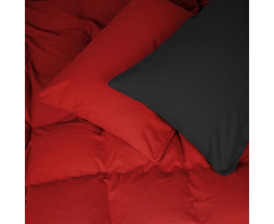 Постельное белье MirSon 002-009 Black/Red Фланель 2 x 160 x 220 Семейный Евро (2200009656576)