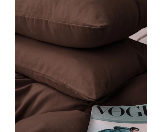 Постільна білизна MirSon 003 Brown Фланель 2 x 160 x 220 Сімейний Євро (2200009648762), зображення 3