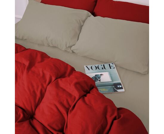 Постільна білизна MirSon 004-009 Cappuchino/Red Фланель 2 x 160 x 220 Сімейний Євро (2200009658983), зображення 5