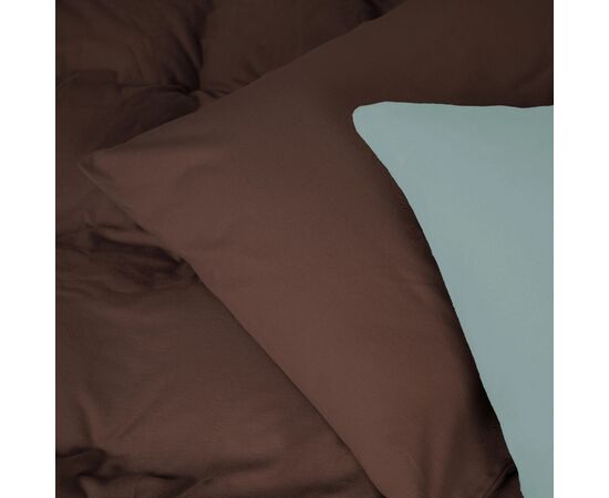 Постільна білизна MirSon 006-003 Menthol/Brown Фланель 2x143x210 Сімейний (2200009661396), зображення 3