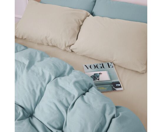 Постільна білизна MirSon 007-006 Milk/Menthol Фланель 2x143x210 Сімейний (2200009660429), зображення 3