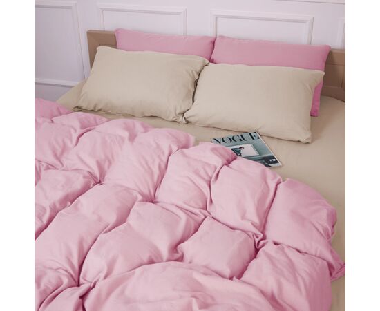 Постільна білизна MirSon 007-008 Milk/Pink Фланель 2x143x210 Сімейний (2200009659942), зображення 5