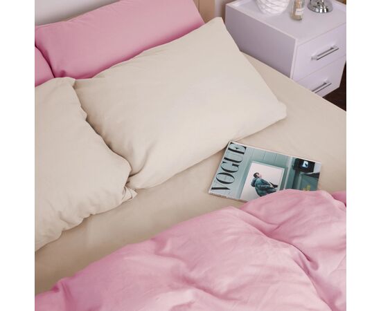 Постільна білизна MirSon 007-008 Milk/Pink Фланель 2x143x210 Сімейний (2200009659942), зображення 6