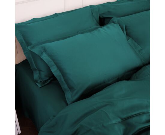 Постільна білизна MirSon Tencel №07 Emerald 160х220 полуторний Євро (2200009370960), зображення 6