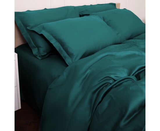 Постільна білизна MirSon Tencel №07 Emerald 160х220 полуторний Євро (2200009370960), зображення 8