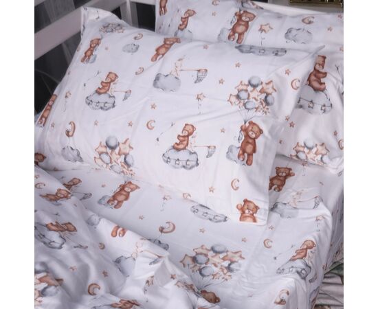 Постільна білизна MirSon 010 Teddy ballons Фланель 175х210 двоспальний (2200009654114), зображення 4