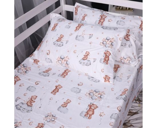 Постільна білизна MirSon 010 Teddy ballons Фланель 175х210 двоспальний (2200009654114), зображення 6
