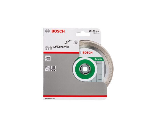 Круг відрізний Bosch Standard for Ceramic 125-22.2 (2.608.602.202), зображення 2
