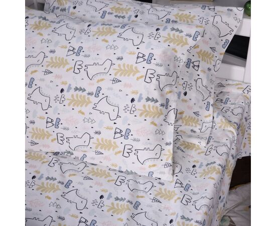 Постельное белье MirSon 011 Dino Фланель 143х210 полуторный (2200009654572), изображение 3