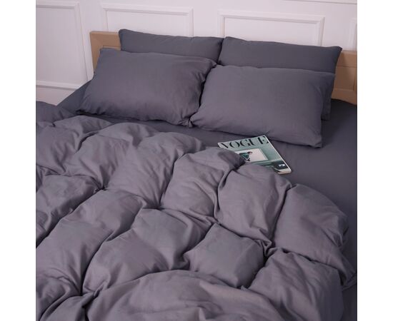 Постельное белье MirSon 001 Ash grey Фланель 220х240 King Size (2200009648175), изображение 11