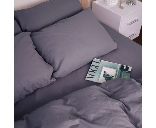 Постельное белье MirSon 001 Ash grey Фланель 220х240 King Size (2200009648175), изображение 12