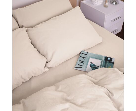 Постельное белье MirSon 007 Milk Фланель 160х220 Полуторный Евро (2200009650659), изображение 7