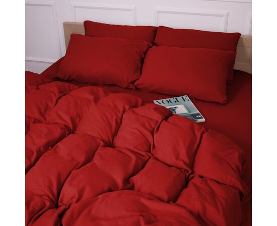 Постільна білизна MirSon 009 Red Фланель 220х240 King Siz (2200009651632), зображення 12