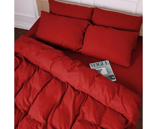 Постільна білизна MirSon 009 Red Фланель 220х240 King Siz (2200009651632), зображення 5