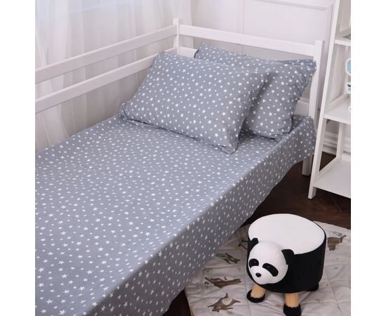 Постільна білизна MirSon 012 Grey Stars Фланель 175х210 Двоспальний (2200009653124), зображення 10