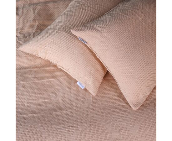 Постільна білизна MirSon №20-01 Waffle Bej 2 x 143x210 сімейний Євро (2200011032634), зображення 3