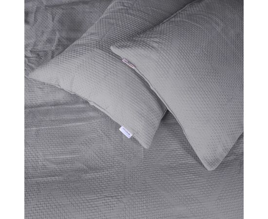 Постільна білизна MirSon №20-02 Waffle Gray 143х210 полуторний (2200011032832), зображення 3