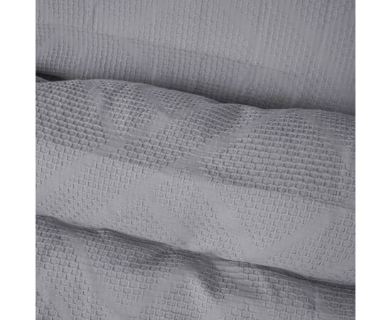 Постільна білизна MirSon №20-02 Waffle Gray 220x240 King Size (2200011032856), зображення 5