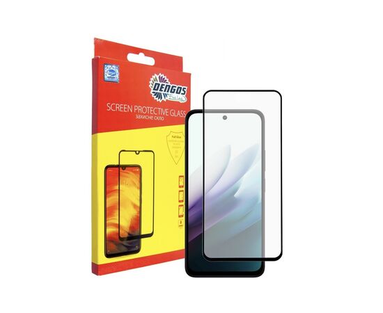 Стекло защитное Dengos Full Glue Xiaomi Redmi 15 Black (TGFG-416)