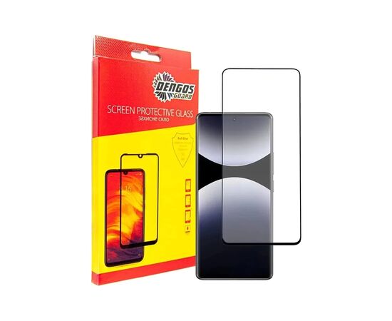 Стекло защитное Dengos Full Glue Xiaomi Redmi Note 14 Pro 5G Black (TGFG-385)
